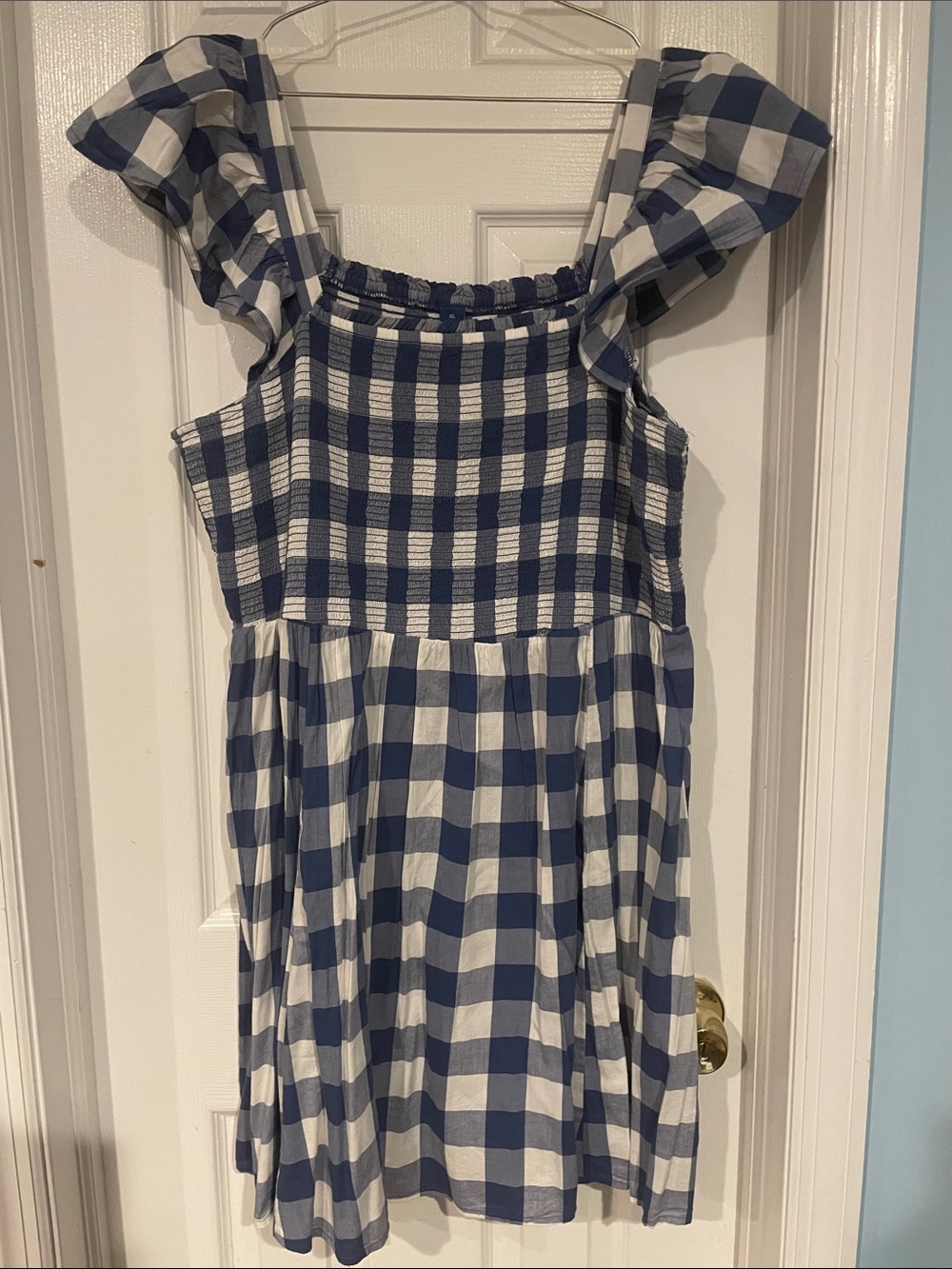 Old Navy Blue and White Gingham Sundress